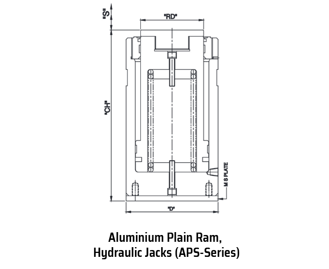 Aluminium Plain Ram, Hydraulic Jacks (APS-Series)