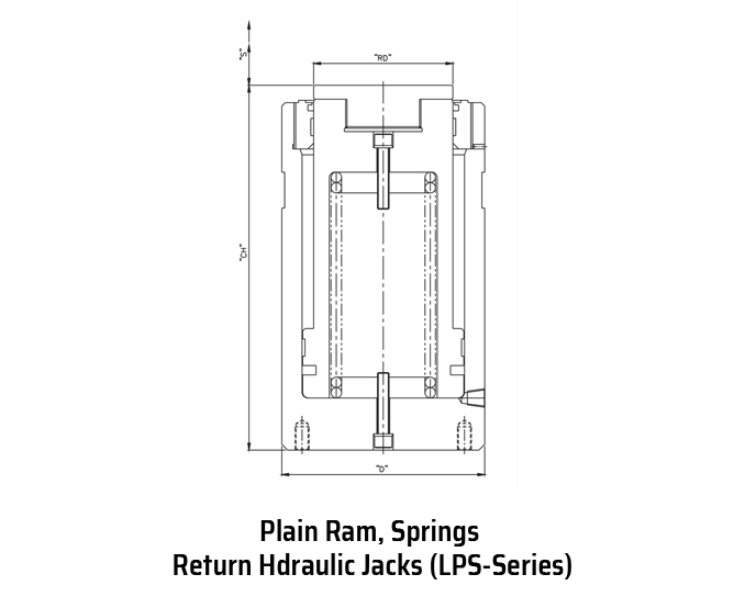 Plain Ram, Springs Return Hdraulic Jacks (LPS-Series)